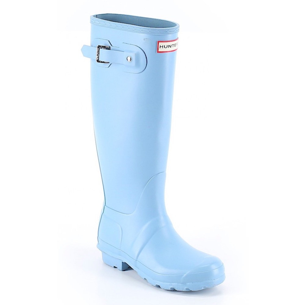 Hunter rain boots baby blue size 5 women